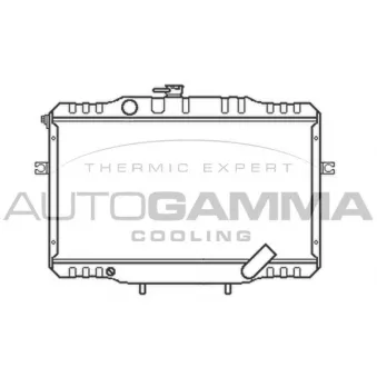 Radiateur, refroidissement du moteur AUTOGAMMA 104080