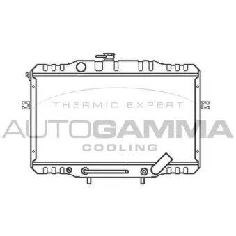Radiateur, refroidissement du moteur AUTOGAMMA 104081