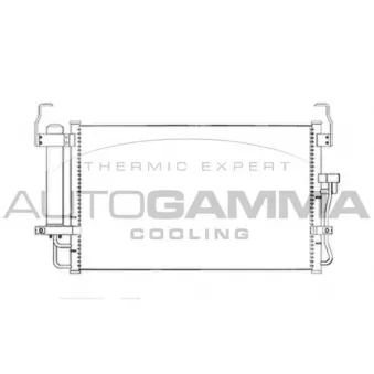Condenseur, climatisation AUTOGAMMA 104100
