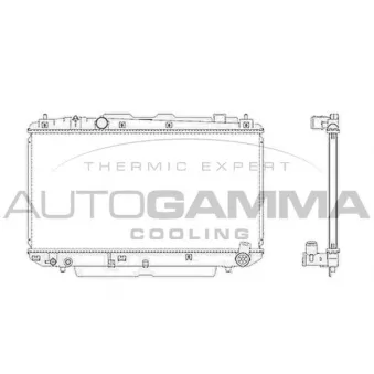 Radiateur, refroidissement du moteur AUTOGAMMA OEM 1640027061