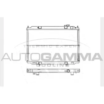 Radiateur, refroidissement du moteur AUTOGAMMA 104134