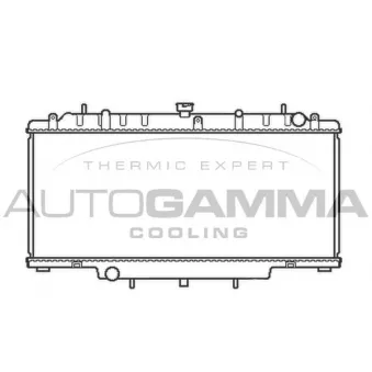 Radiateur, refroidissement du moteur AUTOGAMMA 104157