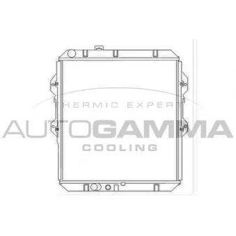 Radiateur, refroidissement du moteur AUTOGAMMA OEM 164005B620