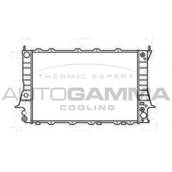 AUTOGAMMA 104166 - Radiateur, refroidissement du moteur