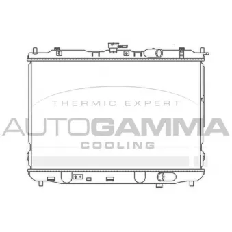 Radiateur, refroidissement du moteur AUTOGAMMA OEM 0K2KB15200