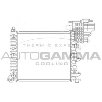 AUTOGAMMA 104178 - Radiateur, refroidissement du moteur