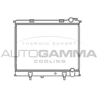 AUTOGAMMA 104186 - Radiateur, refroidissement du moteur