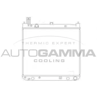 Radiateur, refroidissement du moteur AUTOGAMMA 104195