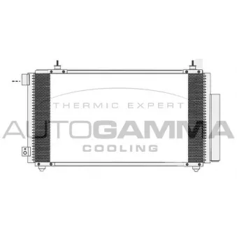 Condenseur, climatisation AUTOGAMMA 104201
