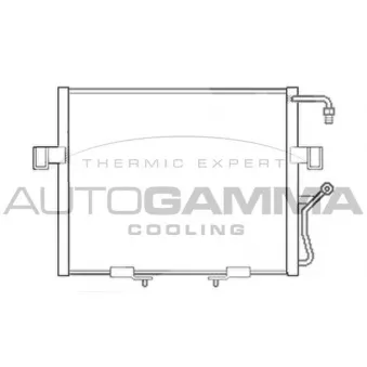 Condenseur, climatisation AUTOGAMMA OEM 0k01161480l