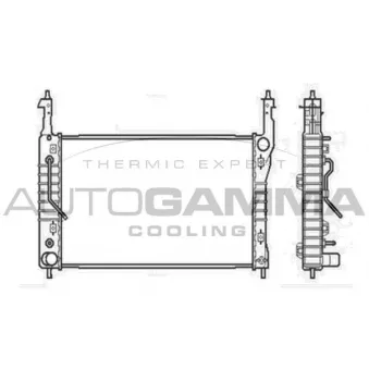 Radiateur, refroidissement du moteur AUTOGAMMA 104252