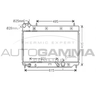 Radiateur, refroidissement du moteur AUTOGAMMA OEM 19010PWAE01