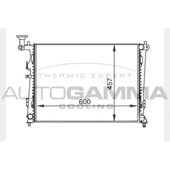 Radiateur, refroidissement du moteur AUTOGAMMA OEM 253101H010
