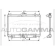 Radiateur, refroidissement du moteur AUTOGAMMA [104285]