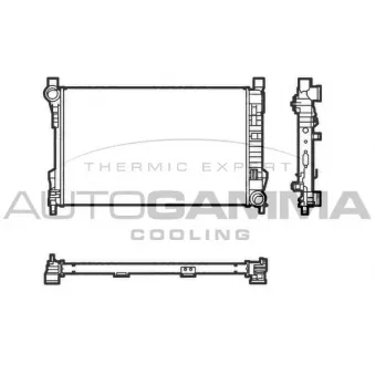 Radiateur, refroidissement du moteur AUTOGAMMA 104288