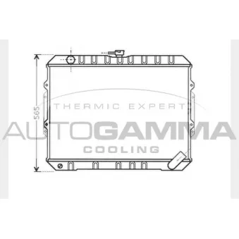 Radiateur, refroidissement du moteur AUTOGAMMA OEM mb422130