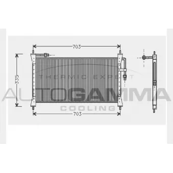 AUTOGAMMA 104302 - Condenseur, climatisation