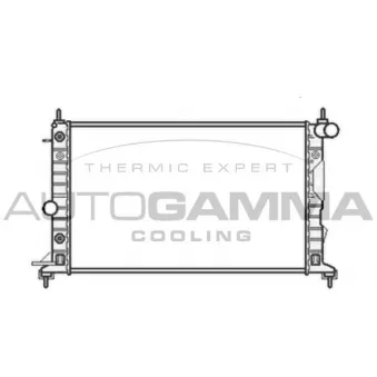 Radiateur, refroidissement du moteur AUTOGAMMA 104316