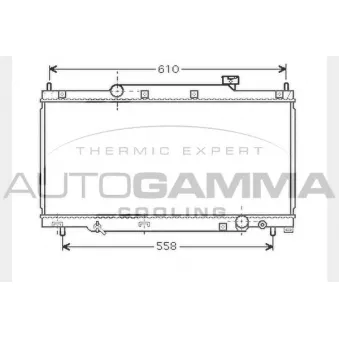 AUTOGAMMA 104319 - Radiateur, refroidissement du moteur