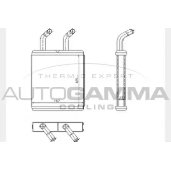 Système de chauffage AUTOGAMMA OEM 0k72a61a10