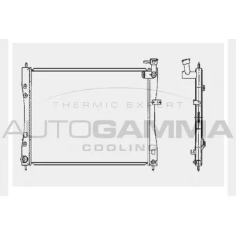 AUTOGAMMA 104418 - Radiateur, refroidissement du moteur