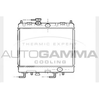 Radiateur, refroidissement du moteur AUTOGAMMA 104421