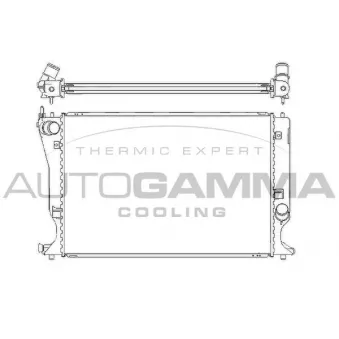Radiateur, refroidissement du moteur AUTOGAMMA OEM 164000R010