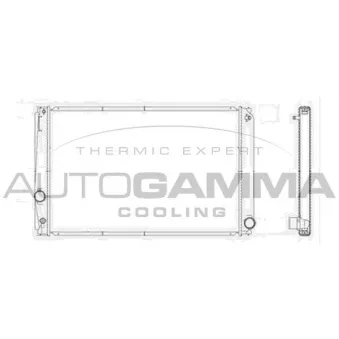 Radiateur, refroidissement du moteur AUTOGAMMA OEM 1640028560