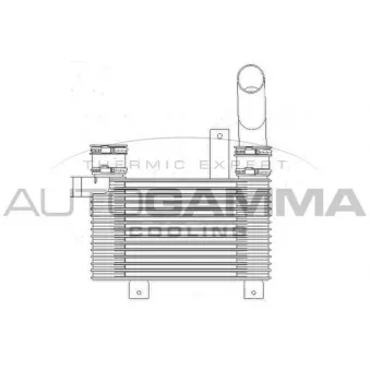 Intercooler, échangeur AUTOGAMMA 104437
