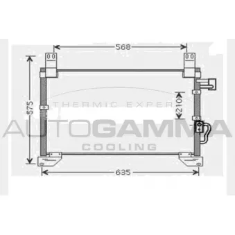 Condenseur, climatisation AUTOGAMMA OEM 6840008001
