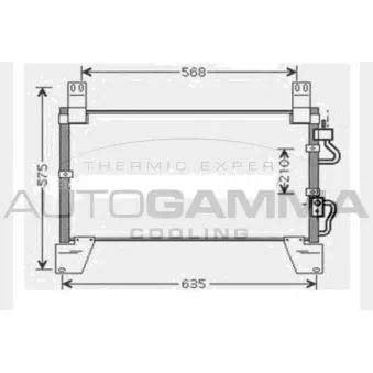 AUTOGAMMA 104442 - Condenseur, climatisation