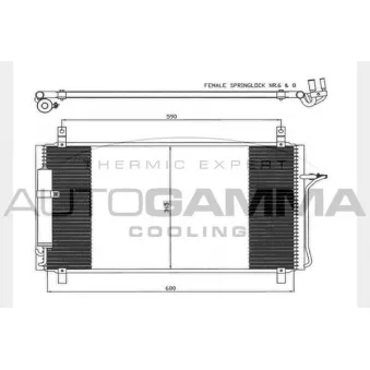 Condenseur, climatisation AUTOGAMMA 104461