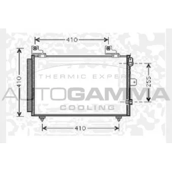 Condenseur, climatisation AUTOGAMMA 104466