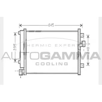 Condenseur, climatisation AUTOGAMMA OEM 51804559