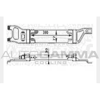 Radiateur d'huile AUTOGAMMA OEM 1695000700