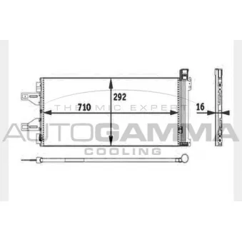 Condenseur, climatisation AUTOGAMMA OEM 6455HC