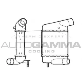 Intercooler, échangeur AUTOGAMMA 104492