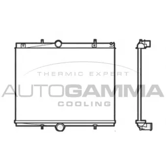 AUTOGAMMA 104503 - Radiateur, refroidissement du moteur