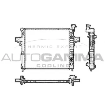 Radiateur, refroidissement du moteur AUTOGAMMA OEM 52079883AD