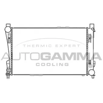 AUTOGAMMA 104526 - Radiateur, refroidissement du moteur
