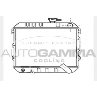 AUTOGAMMA 104547 - Radiateur, refroidissement du moteur