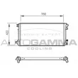 Radiateur, refroidissement du moteur AUTOGAMMA [104559]