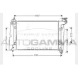 AUTOGAMMA 104570 - Radiateur, refroidissement du moteur