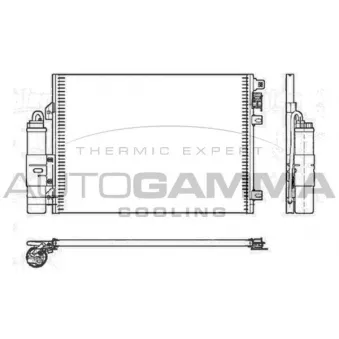 Condenseur, climatisation AUTOGAMMA OEM 8200513983