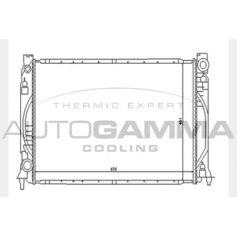 AUTOGAMMA 104591 - Radiateur, refroidissement du moteur