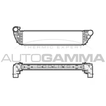 Intercooler, échangeur AUTOGAMMA 104596