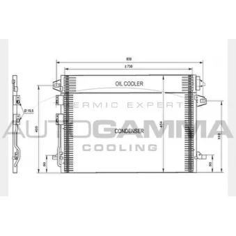 Condenseur, climatisation AUTOGAMMA OEM 4677509AC