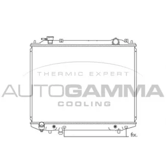 Radiateur, refroidissement du moteur AUTOGAMMA OEM WLVP15200D