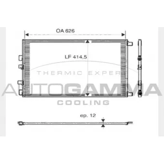 Condenseur, climatisation AUTOGAMMA OEM 8200325004