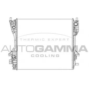 AUTOGAMMA 104651 - Radiateur, refroidissement du moteur